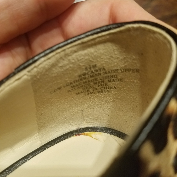 Leopard Pony Hair Peep Toe Heels - Picture 3 of 3